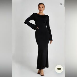 Meshki Tarna Sleek Black Maxi Dress